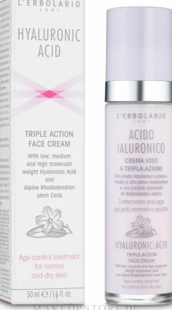 Anti-Aging Gesichtscreme für normale und trockene Haut mit Hyaluronsäure