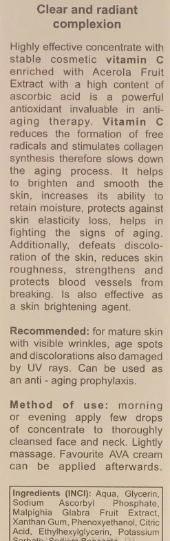 Anti-Aging Gesichtsserum mit Vitamin C und Acerola
