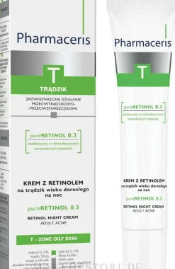 Anti-Akne Nachtcreme für das Gesicht mit Retinol