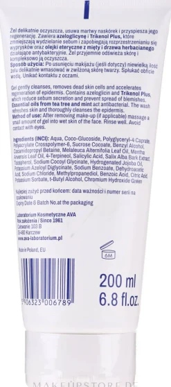 Antibakterielles Gesichtsreinigungsgel mit Peeling-Effekt