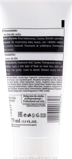 Anti-Falten Gesichtsmaske mit Hyaluronsäure