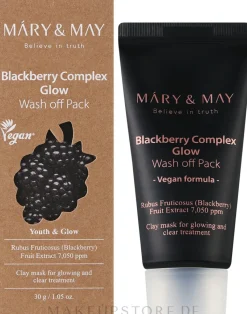Antioxidative Ton-Gesichtsmaske mit Brombeere
