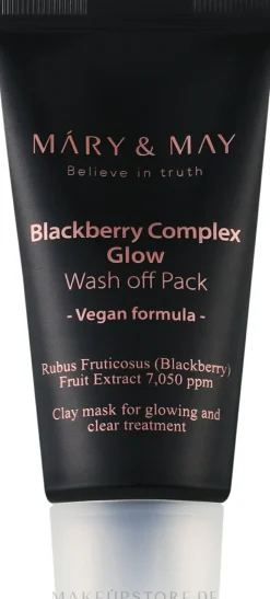 Antioxidative Ton-Gesichtsmaske mit Brombeere