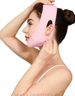 Atmungsaktive modellierende Gesichtskonturmaske, rosa