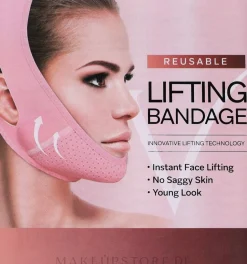 Atmungsaktive modellierende Gesichtskonturmaske, rosa