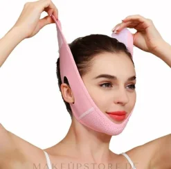 Atmungsaktive modellierende Gesichtskonturmaske, rosa