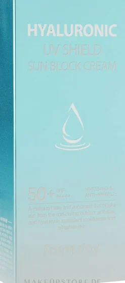 Aufhellende Anti-Falten Sonnenschutzcreme mit Hyaluronsäure SPF 50+