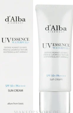 Aufhellende Anti-Falten Sonnenschutzessenz-Creme für das Gesicht SPF 50+
