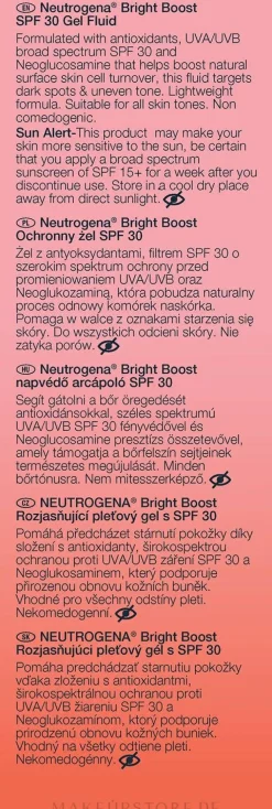 Aufhellendes flüssiges Gesichtsgel mit Vitamin E und C für alle Hauttypen