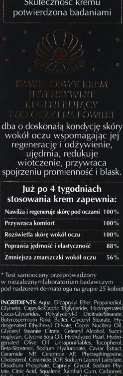 Augencreme mit Kaviar und Hyaluronsäure