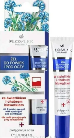 Augenkonturgel mit Augentrost und Kornblume