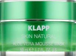 Beruhigende Gesichtsmaske mit Aloe Vera, Jojobaöl und Spirulina