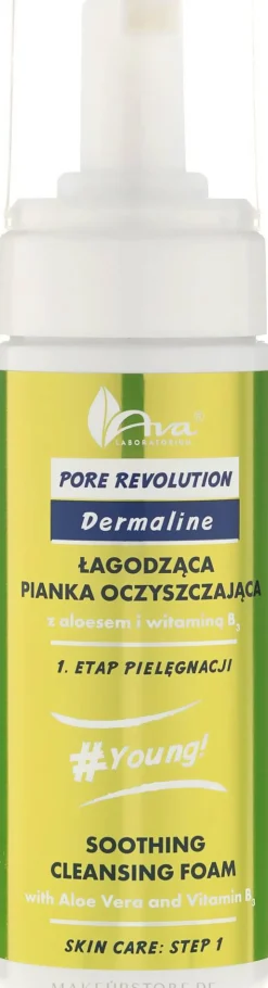 Beruhigender Reinigungsschaum für Gesicht mit Aloe Vera und Vitamin B3
