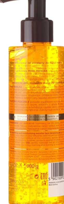 Beruhigendes Mizellen-Gesichtswaschgel mit Manuka-Honig und Gelée Royale