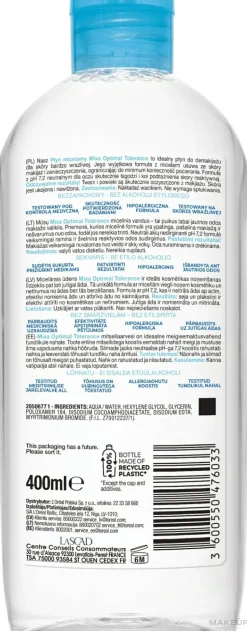 Beruhigendes Mizellenwasser für trockene und reaktive Haut
