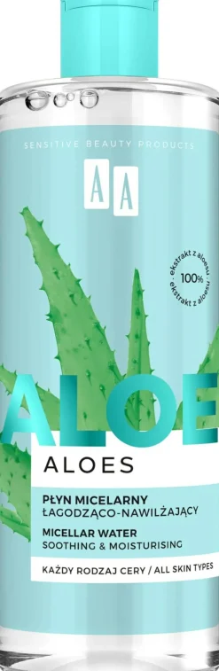 Beruhigendes und feuchtigkeitsspendendes Mizellen-Reinigungswasser mit Aloe Vera-Extrakt