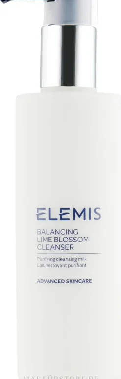 Beruhigende und balancierende Gesichtsrenigungsmilch mit Lecithin, Limettenblüte und Vitamin E