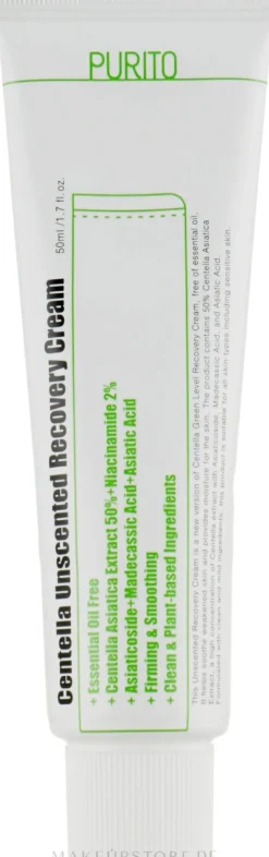 Creme für empfindliche Haut mit asiatischer Säure