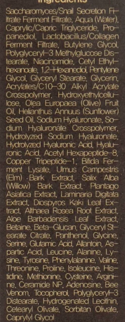 Creme für die Augenpartie mit Schneckenschleim und Bienengift