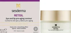 Creme für die Haut um Augen und Lippen