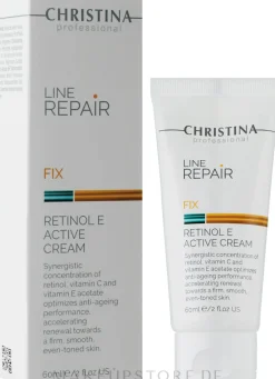 Creme mit Retinol und Vitamin E für das Gesicht