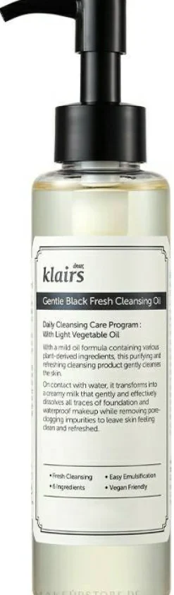 Dear Klairs Gentle Black Fresh Cleansing Oil