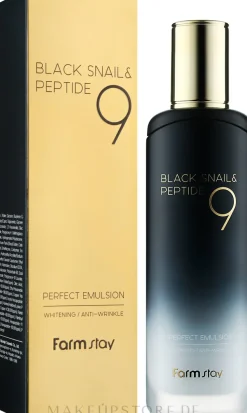 Emulsion mit schwarzem Schneckenschleim und Peptiden