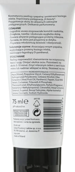 Enzymatisches Peeling für Gesicht und Hals mit Ziegenmilch