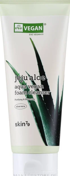 Erfrischender Reinigungsschaum für das Gesicht mit Aloe Vera