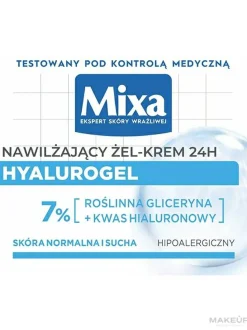 Feuchtigkeitsspendende Gel-Gesichtscreme mit Hyaluronsäure und Glycerin