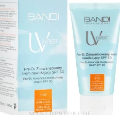 Feuchtigkeitsspendende Sonnenschutzcreme für das Gesicht SPF 50