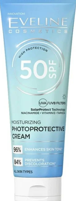 Feuchtigkeitsspendende Sonnencreme für das Gesicht SPF50