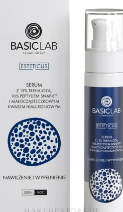 Feuchtigkeitsspendendes Gesichtsserum mit 15% Trehalose, 10% SNAP-8-Peptiden und niedermolekularer Hyaluronsäure