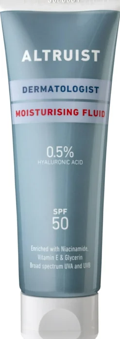 Feuchtigkeitsspendendes Gesichtsfluid mit Sonnenschutzfilter