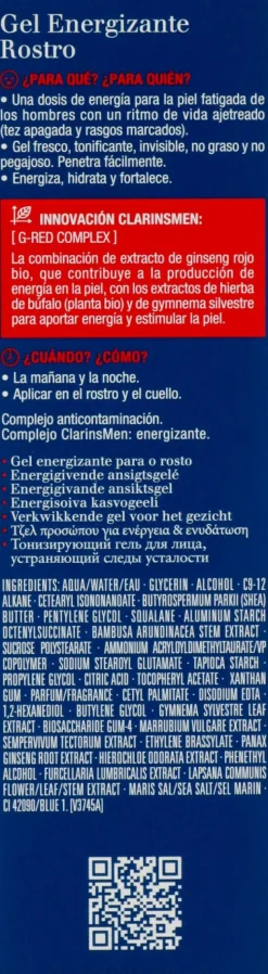 Feuchtigkeitsspendendes Gesichtsgel für Männer mit rotem Ginseng-Extrakt