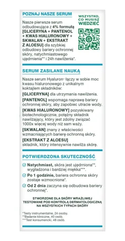 Feuchtigkeitsspendendes Gesichtsserum für normale und Mischhaut mit Hyaluronsäure und Aloe Vera
