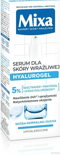 Feuchtigkeitsspendendes Gesichtsserum mit Hyaluronsäure für empfindliche Haut