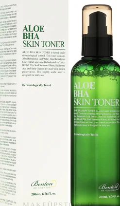 Feuchtigkeitsspendendes Gesichtstonikum mit Aloe-Wasser und Salicylsäure