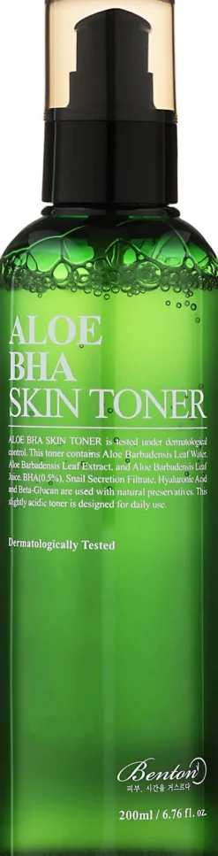 Feuchtigkeitsspendendes Gesichtstonikum mit Aloe-Wasser und Salicylsäure