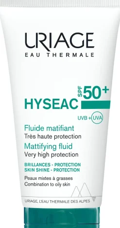 Feuchtigkeitsspendendes und mattierendes Sonnenschutzfluid für das Gesicht SPF 50+