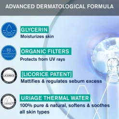 Feuchtigkeitsspendendes und mattierendes Sonnenschutzfluid für das Gesicht SPF 50+