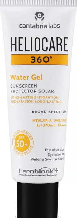 Feuchtigkeitsspendendes wasserfestes Sonnenschutzgel für Gesicht und Körper SPF 50+