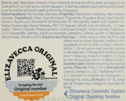 Feuchtigkeitsspendende und aufhellende Peelingcreme für das Gesicht gegen Pigmentflecken