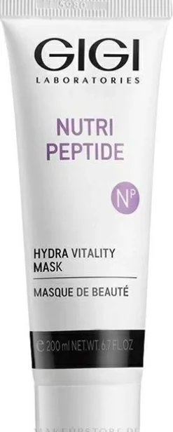 Feuchtigkeitsspendende und regenerierende Gesichtsmaske für trockene Haut mit Peptiden