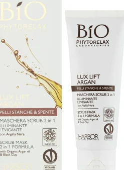 Gesichtsmaske-peeling mit Arganöl und shwarzer Tonerde