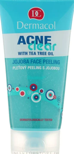 Gesichtspeeling mit Jojoba und Teebaumöl gegen Akne