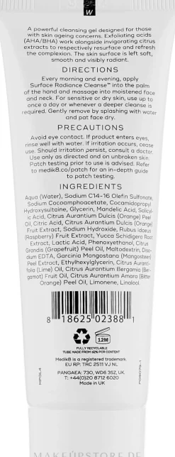 Gesichtsreinigungsgel mit Milchsäure und Mangostan