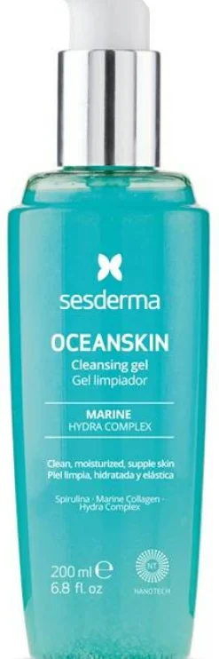 Gesichtsreinigungsgel mit Spirulina und Meereskollagen