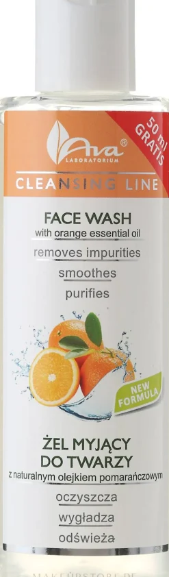 Gesichtsreinigungsgel mit ätherischem Orangenöl