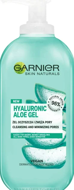 Gesichtsreinigungsgel zur Porenverfeinerung mit Hyaluronsäure und Aloe